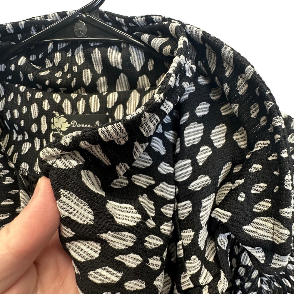Damee Inc Womens Sheer Mesh Wired Animal Print Button Front Jacket Art to Wear M - Picture 5 of 7